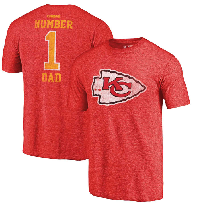 Kansas City Chiefs Red Greatest Dad Retro Tri-Blend NFL Pro Line by Fanatics Branded T-Shirt,We sell and wholesale Kansas City Chiefs Red Greatest Dad Retro Tri-Blend NFL Pro Line by Fanatics Branded T-Shirt on line form chian!